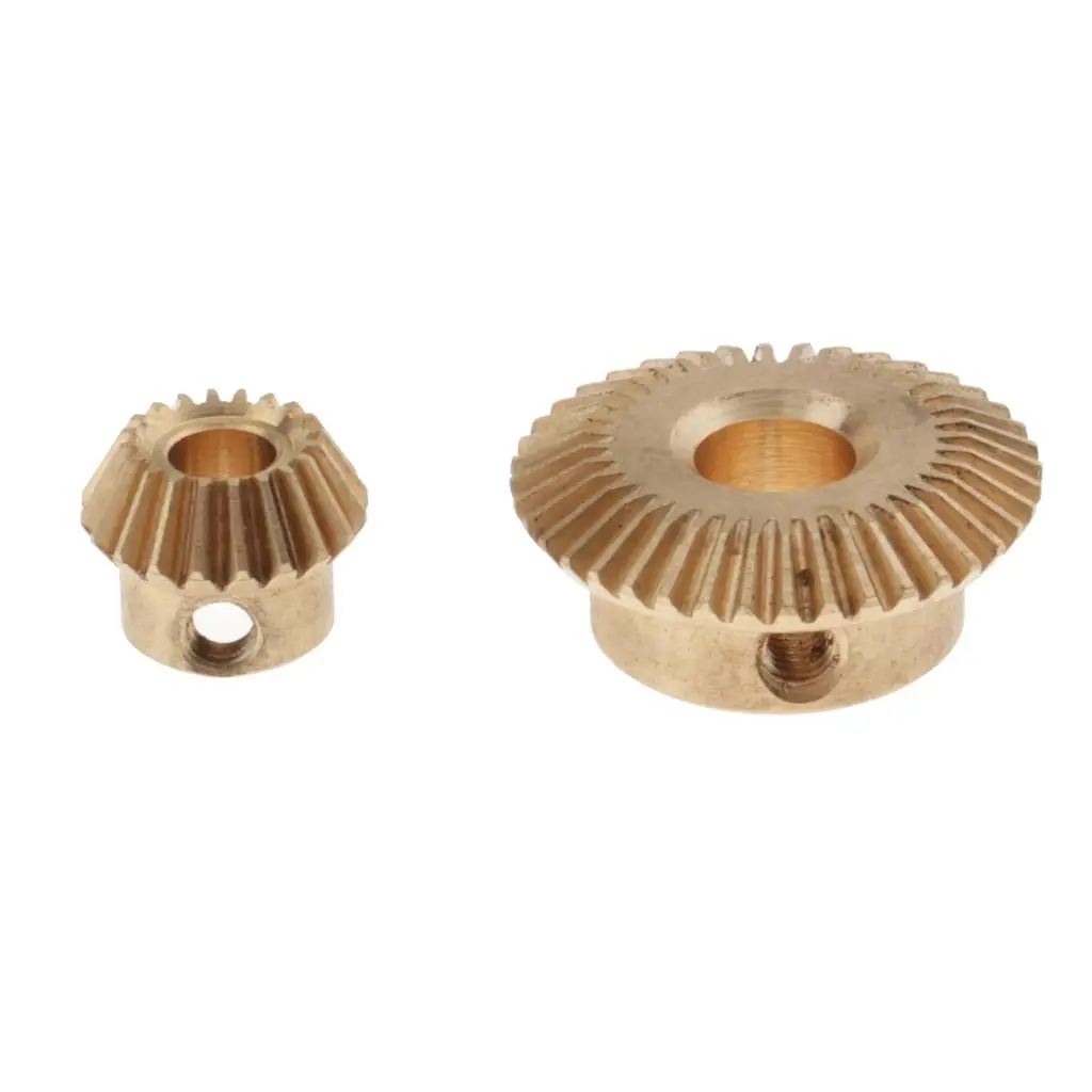 0.5 Modulus Copper Brass Bevel Gear Wheel Set Precision Angle Gear for Model Building Craft