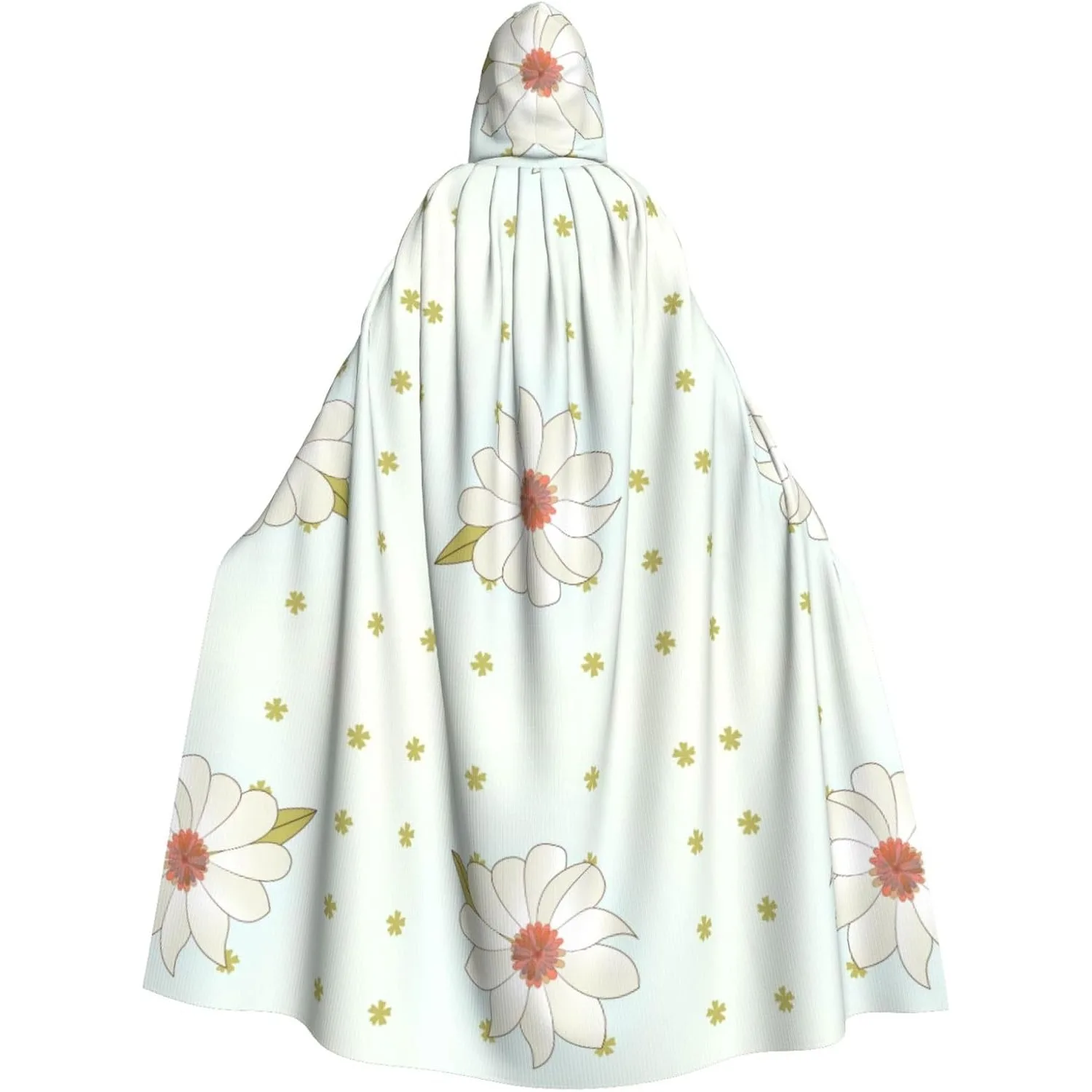 

Накидка-накидка унисекс для взрослых с капюшоном, милые накидки с принтом камелии и цветущим принтом, костюмы для рождественских тематических вечеринок фокусников