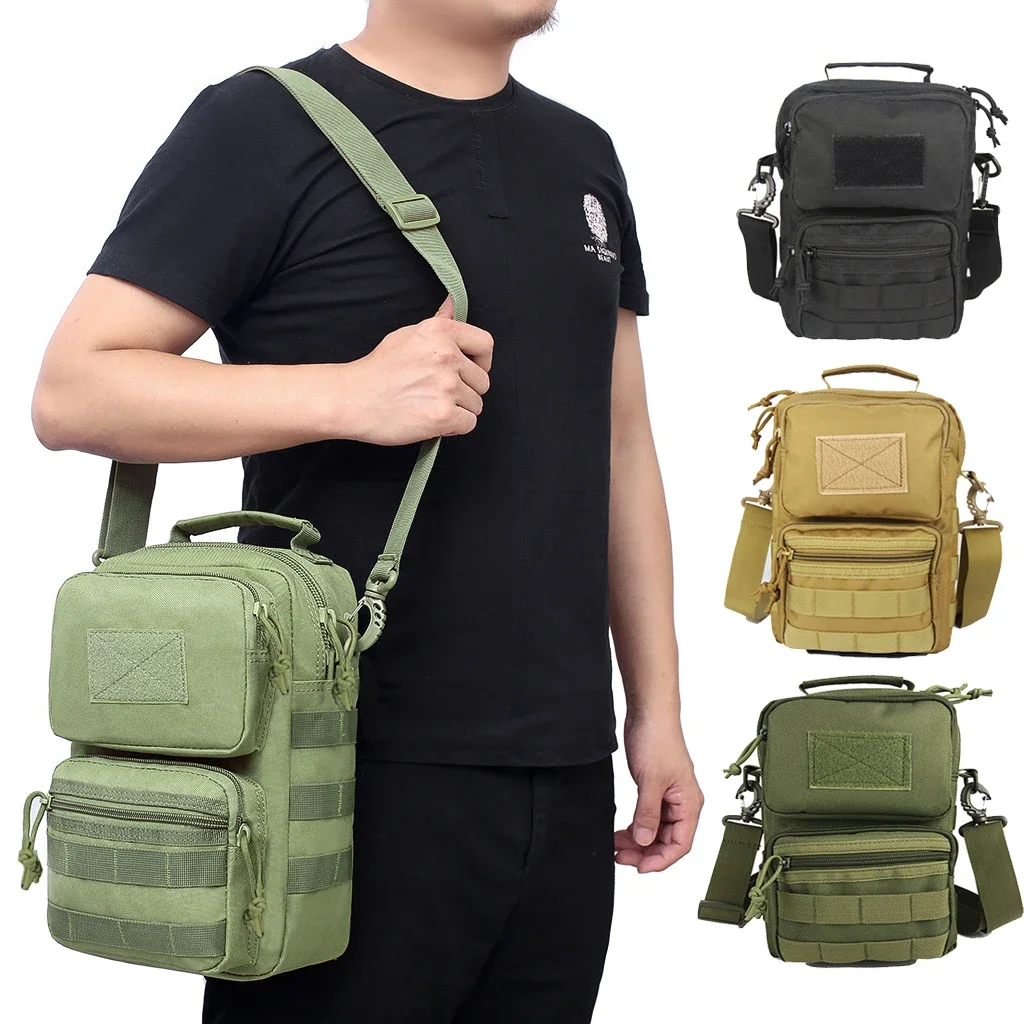 Outdoor Sports Crossbody Shoulder Bag Men's Chest Pack Handbag Hiking Camping Sling Backpack Trekking Hunting Molle Backpack