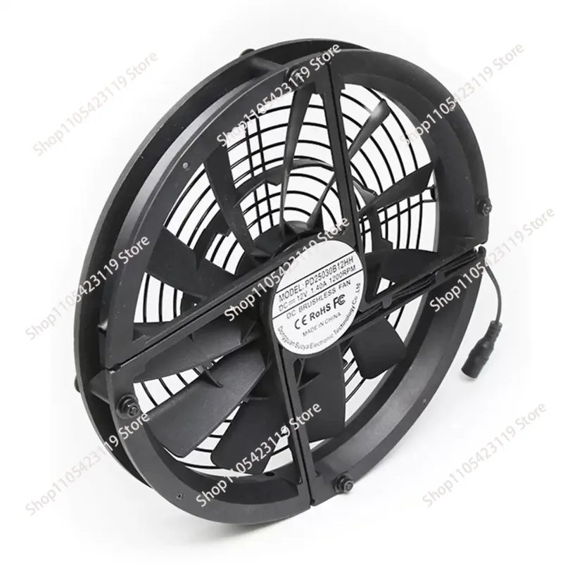 Positive and reverse speed regulation 220V light and thin 25CM/cm room dormitory balcony ventilation exhaust fan 25030