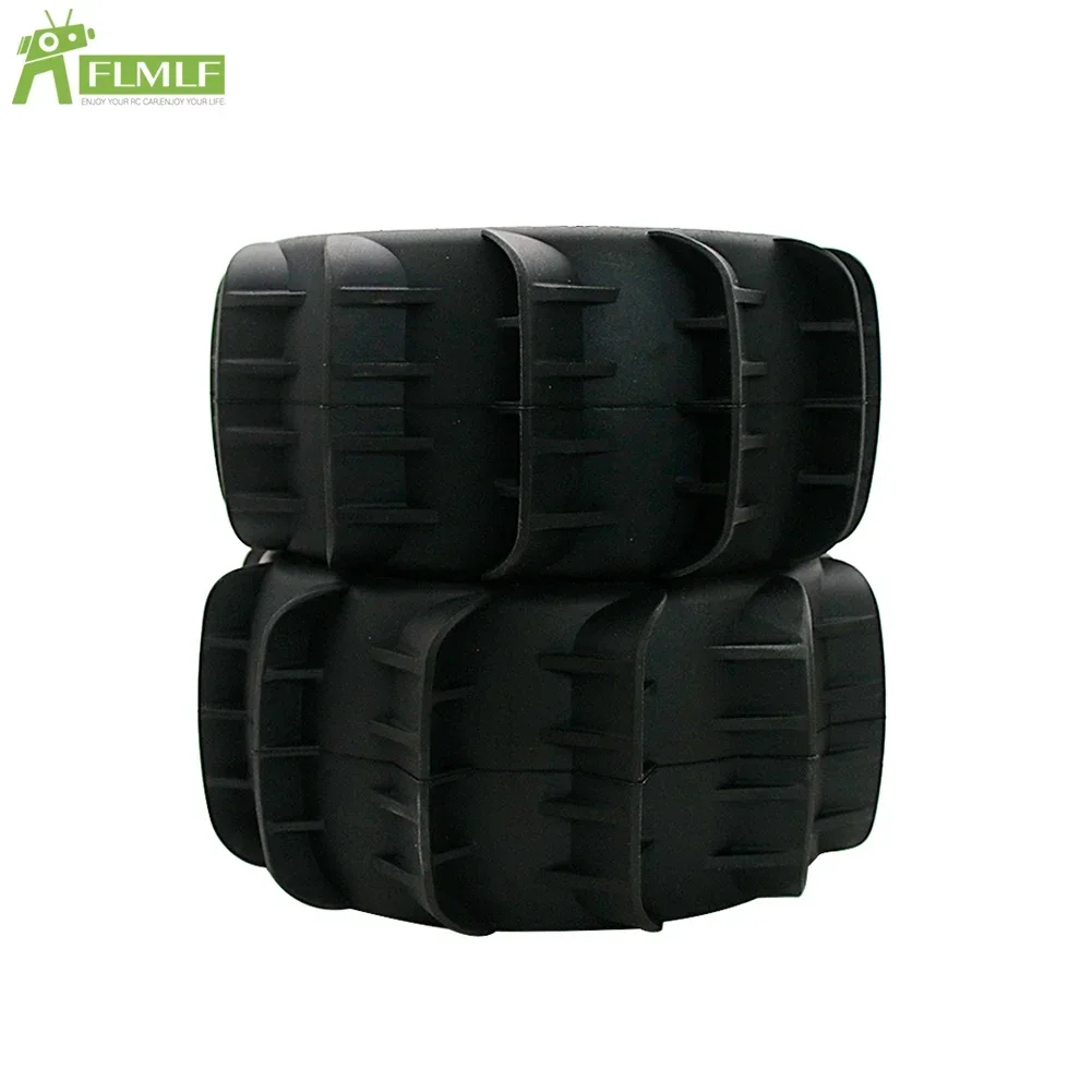 FLMLF Sand Wheel Tire Skin Set Universal Front Rear Tyre for 1/5 HPI ROFUN ROVAN KM BAJA 5B 5T 5SC SS Kraton 8s Losi DBXL-E 2.0