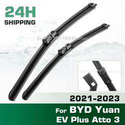 GREATROAD Wiper LHD&RHD Front Wiper Blades Set For BYD Yuan EV Plus Atto 3 2021 - 2023 Windshield Windscreen Window 24''+16''