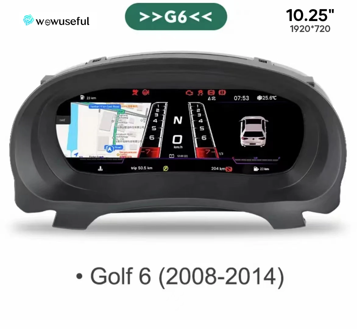 12.3 ''Lcd Digitale Dashboard Cluster Voor VW Scirocco Jetta Golf 6 7 MK7 Passat B8 B7 wijzigen Auto Radio instrumentenpaneel Cockpit