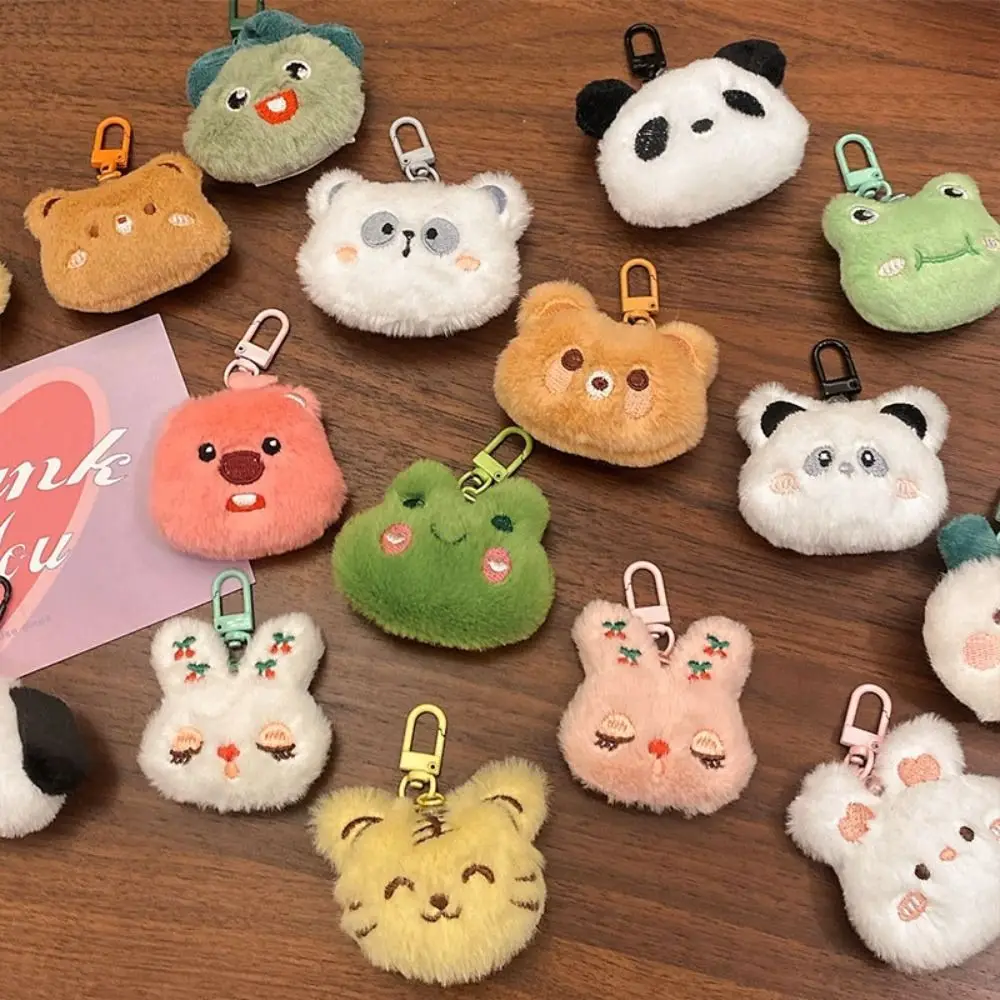 Holiday Gift Bunny Bear Plush Doll Plush Animal Key Ring Frog Bag Pendant Cartoon Diy Cartoon Plush Keychain Backpack Pendant