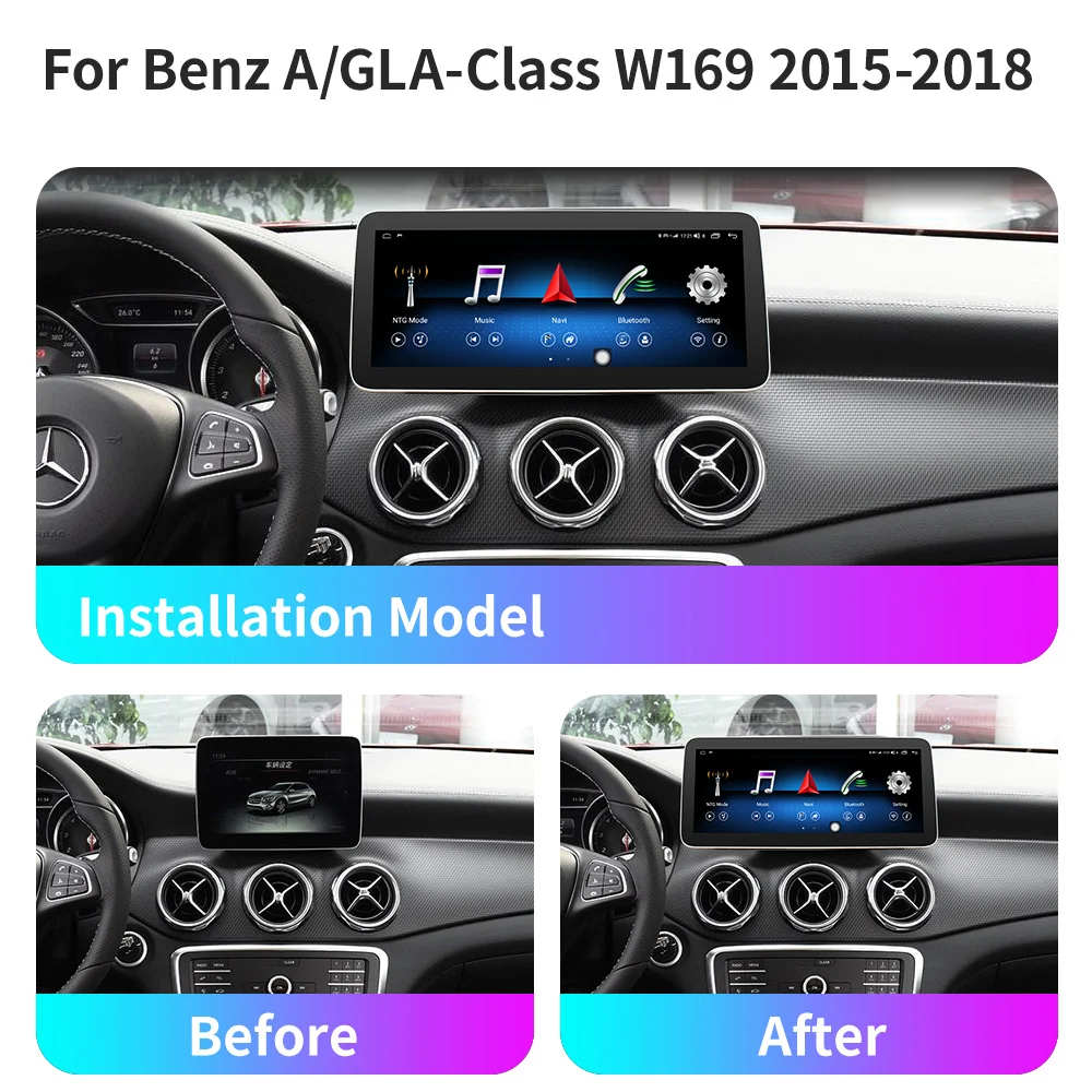 

Screen For Mercedes Benz A/GLA Class W169 Android 10 Auto Radio Multimedia Player GPS Navigation Car DVD Audio CarPlay 2015-2018