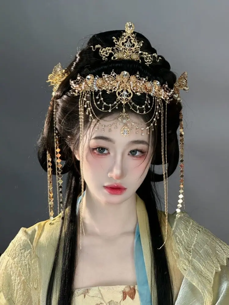 

Chinese Hanfu Butterfly Tassel Forehead Headband for Hair Women HairBands Hair Accessories Bridal Hair Jewelry Tiara Headdress