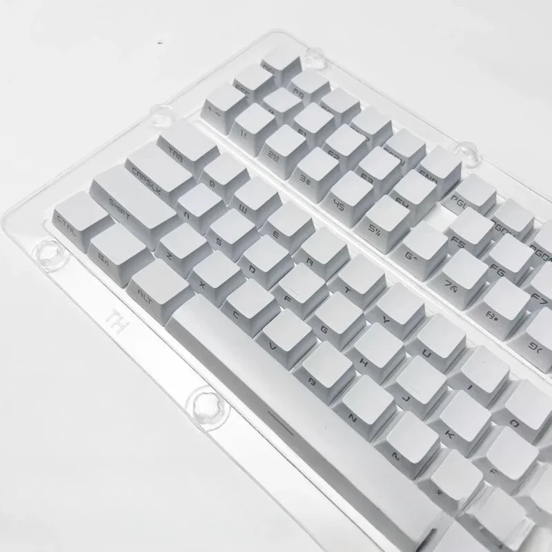 Zijkant gegraveerde transparante keycap past zich aan de aluminium klomp magnetische as aan