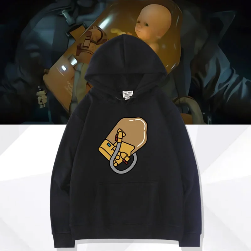 

Толстовка KOJIMA Studio Death Stranding, одежда для маленьких мальчиков, свободный крой, с длинными рукавами, с принтом, молодежная, модная, из полиэстера