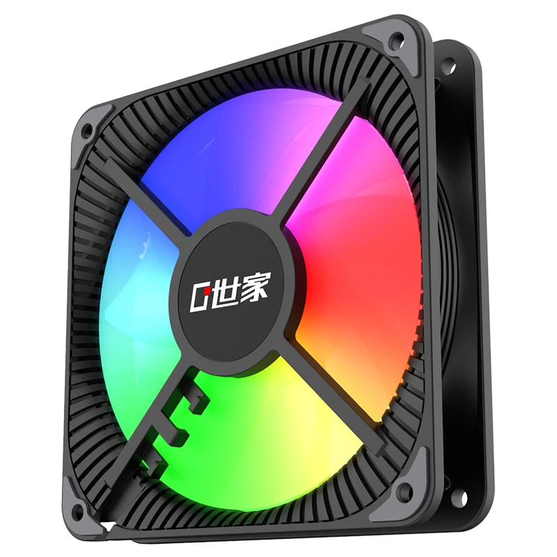 TEUCER FC120 120mm PC ARGB 냉각 팬 4핀 PWM 저소음 CPU 냉각 팬 12cm 3핀 RGB 게임용 컴퓨터 팬