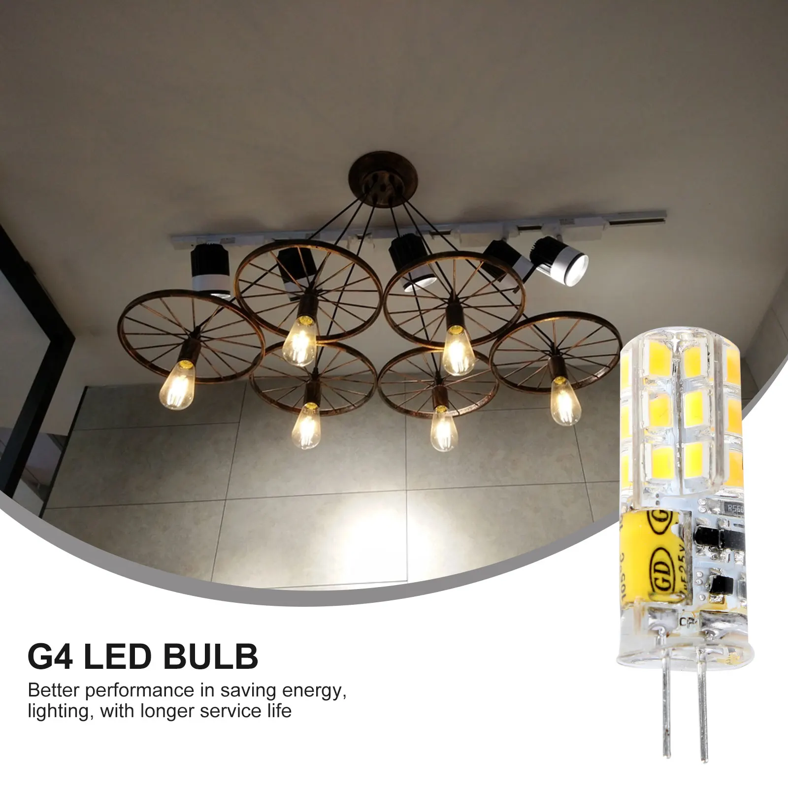 

10 pcs G4 LED Light Bulb Warm White 12V Crystal Lighting Large Globe Kitchen Flat Non Dimmable Energy Saving