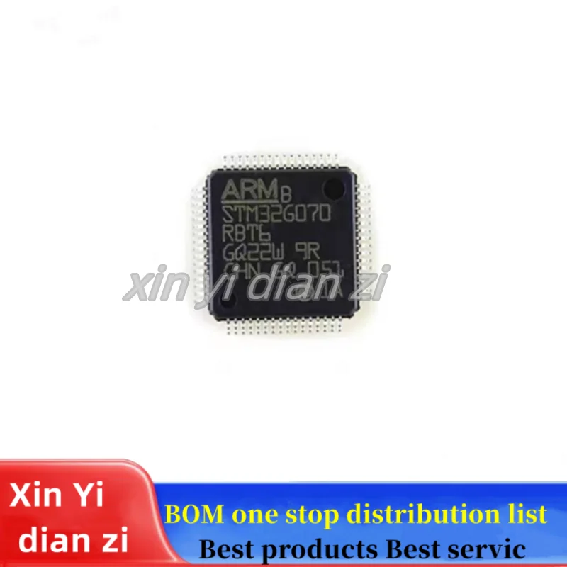 2pcs/lot STM32G070RBT6 STM32G070 QFP-64 microcontroller ic chips in stock