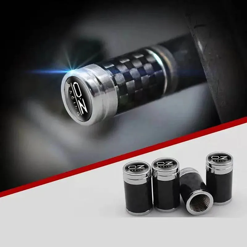 4PCS/Set With Box Car Wheels Tires Valves Carbon Fiber Dustproof Auto Truck Bike ATV Rims Valve Covers Car Styling Accessories