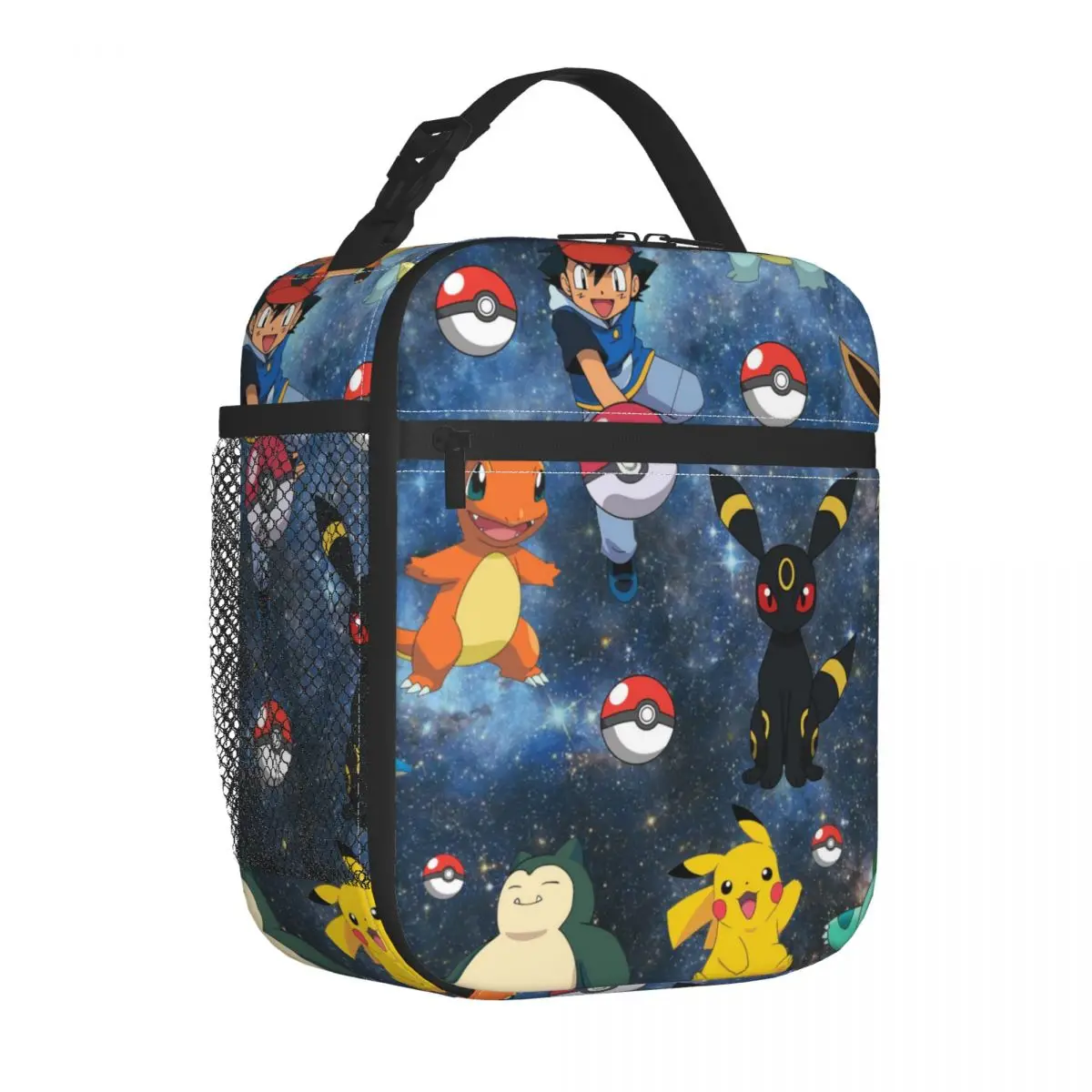 Pokemon Pikachu Insulated Lunch Bag Leakproof Meal Container Thermal Bag Tote Lunch Box College Travel Food Storage Bags