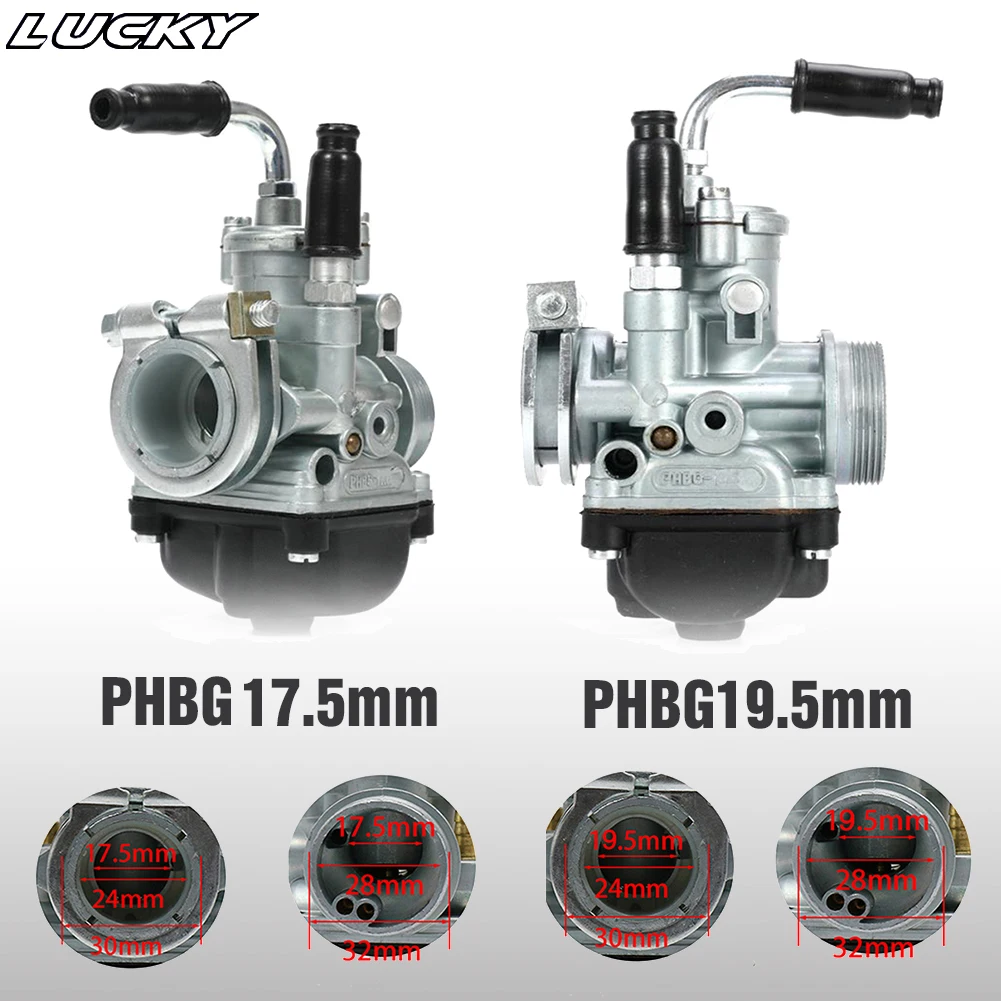 PHBG 17/19/21 Carburetor 17mm 17.5mm 19mm 19.5mm 21mm Racing Carburador Carb For JOG50 JOG90 BWS100 RG50 DIO50-90