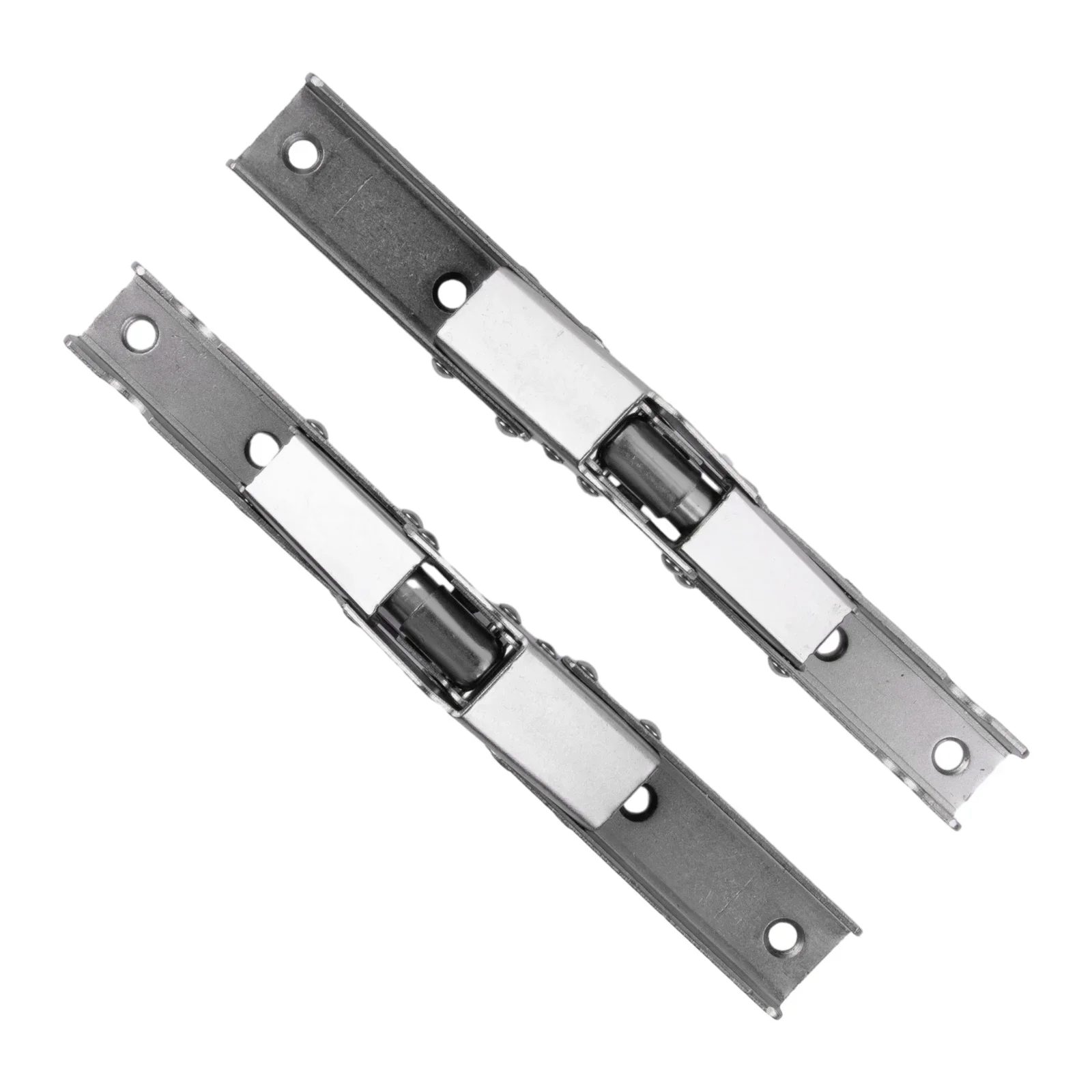 2PCS 90 Degree Self-Locking Folding Hinges Hole-free Hinge Table Leg Brackets 90/180 Degree Flat Spring Folding Hinge