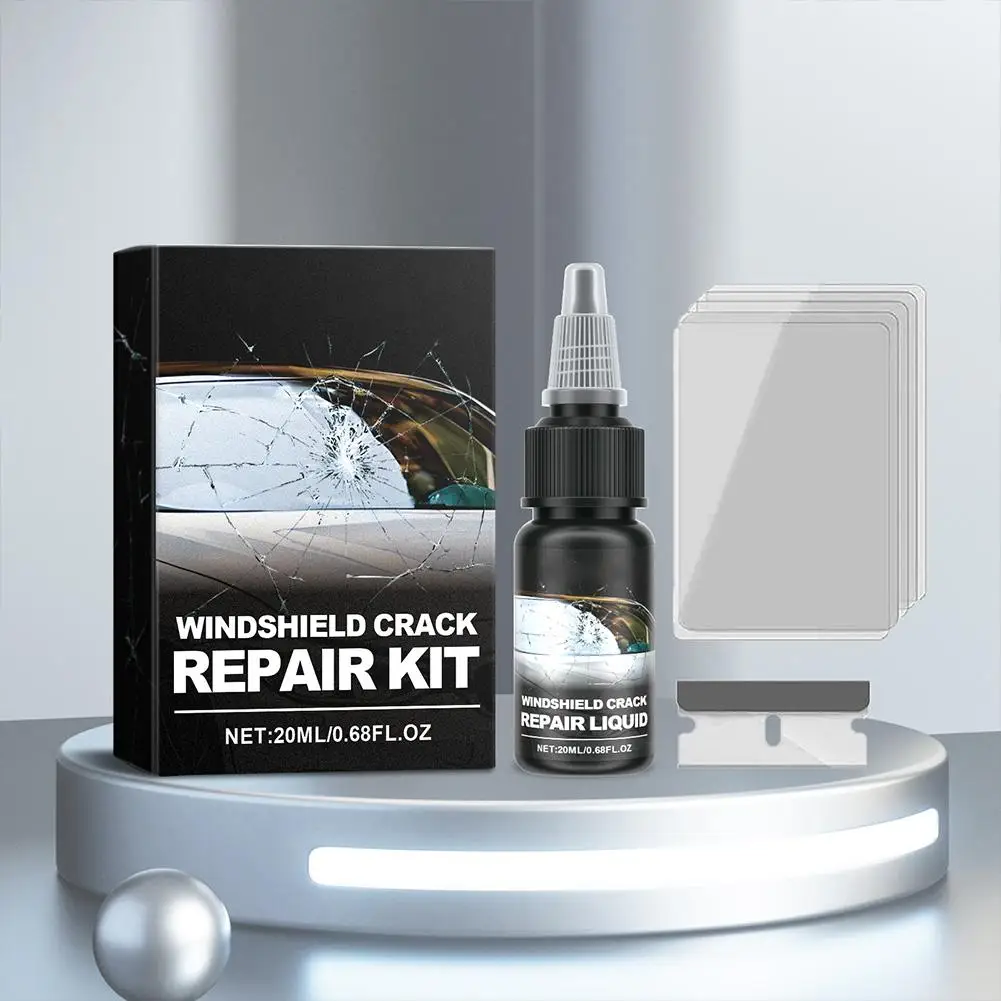 طقم تصليح خدش زجاج السيارة، 2025 طقم تصليح شقوق الزجاج الأمامي الجديد، إصلاح الزجاج الأمامي الكراك إصلاح السيارة العالمي السائل الانفلونزا M9Z2 #3