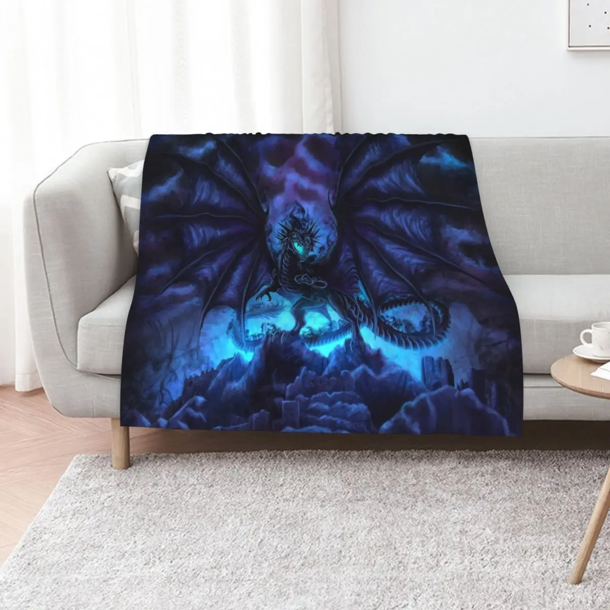 Shadow Dragon Throw Blanket Sofas anime Sofa Throw Luxury Throw Giant Sofa Plush Blankets