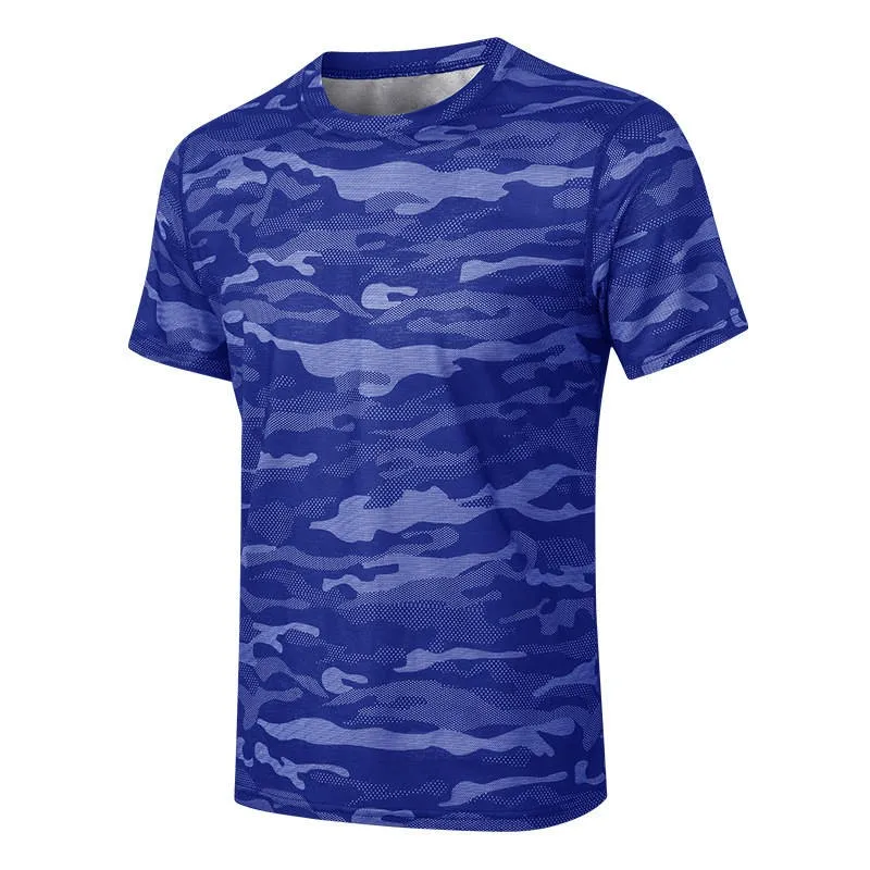 

Men Quick Dry Short Sleeve Workout GYM Fitness Tops Tee Men's Sport Running Yoga Compression Skiing Exercise Muslce T Shirt 1214