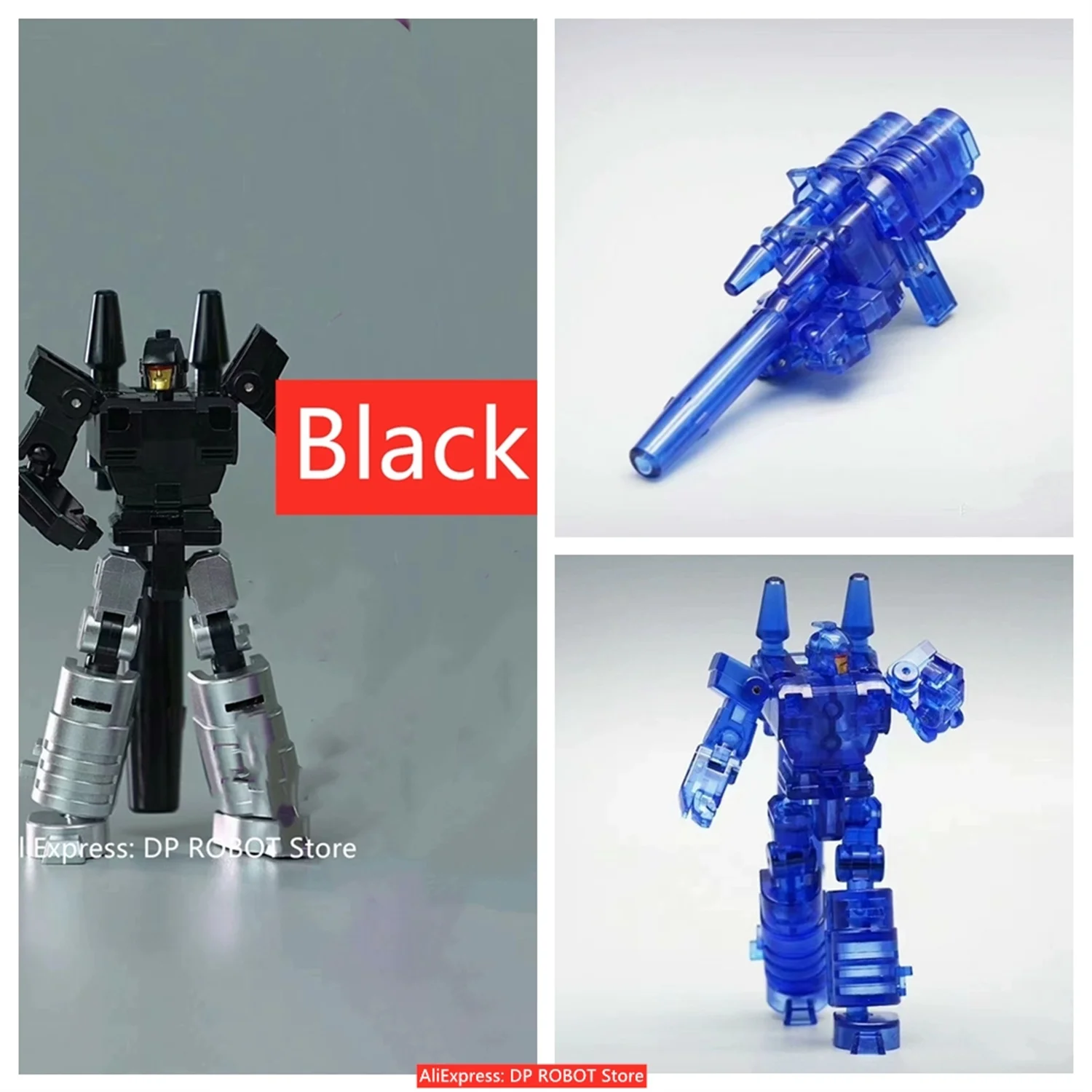 【IN STOCK】 MHZ TOYS Black Blue Target Warrior Targetmasters For Cyclonus Hurricane