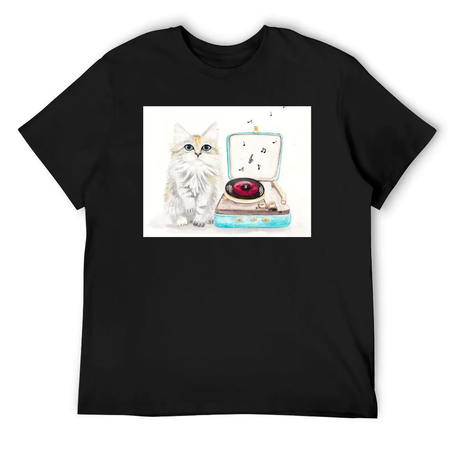 

Kitty Got a Record Player T-Shirt