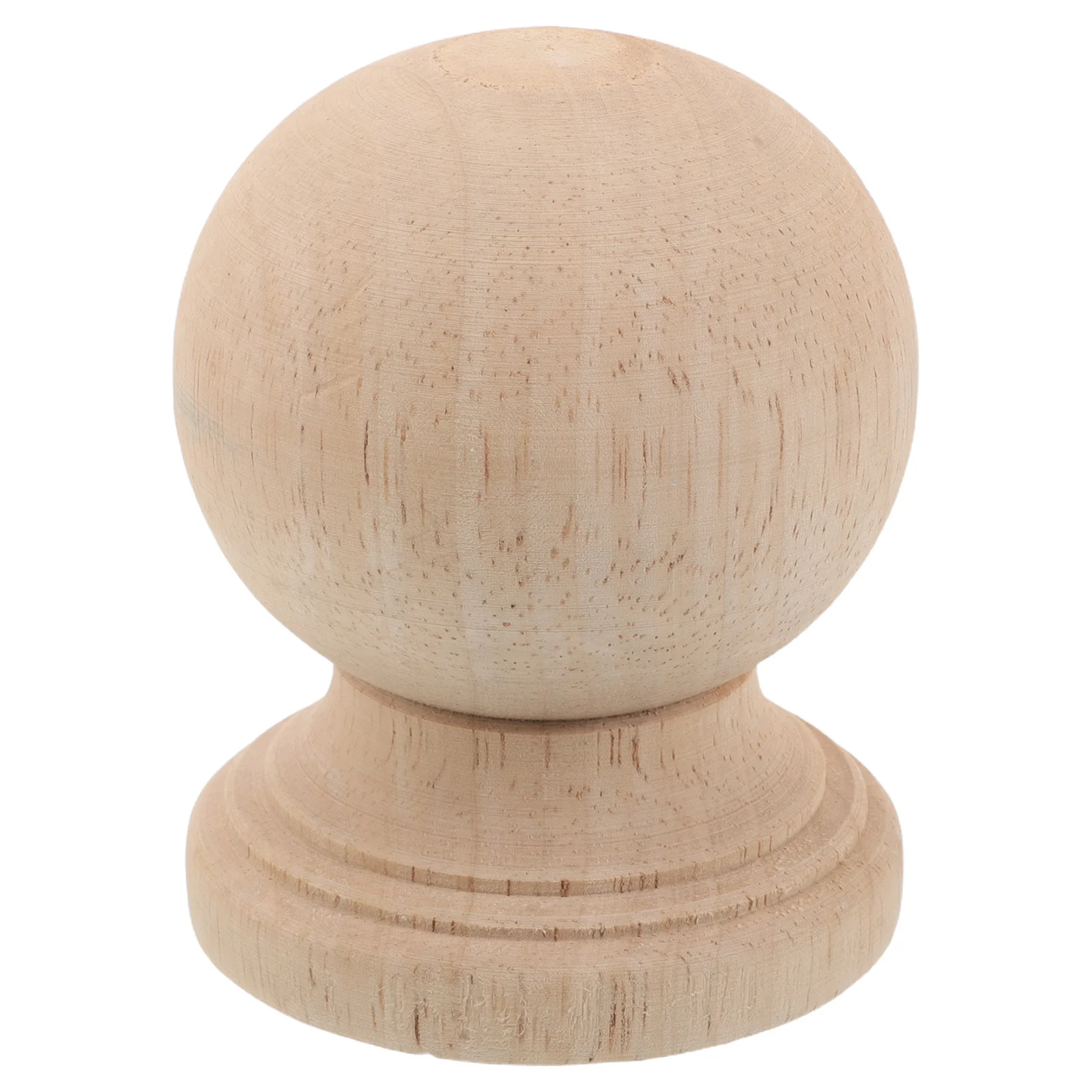 

Unfinished Wood Ball Finial Solid Wood Decoration Column Topper For Stair Railings Diy Furniture Rustic Lamp Shade Bed