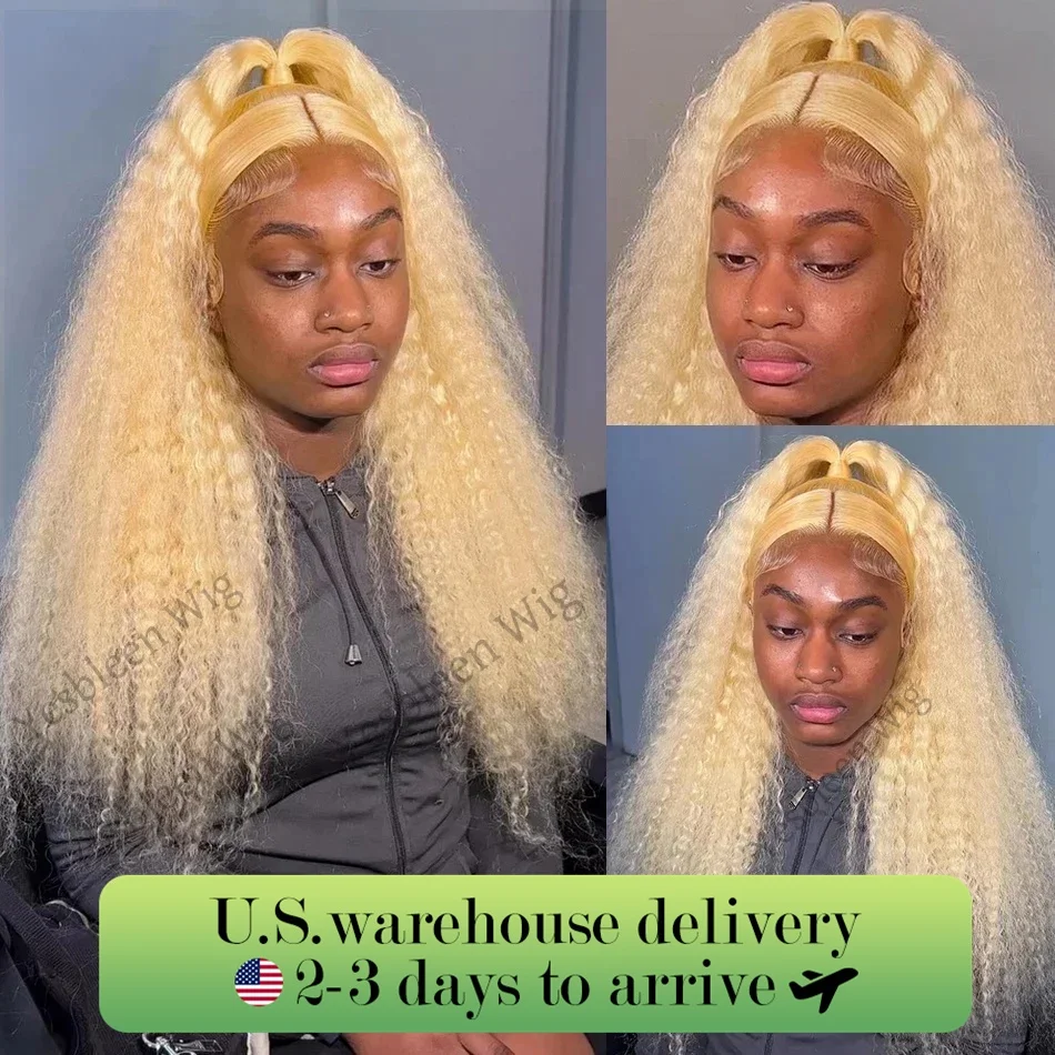 

13X6 HD Transparent Blonde Wig Human Hair Deep Wave Lace Front Wig Human Hair Pre Plucked Blonde Lace Front Wigs