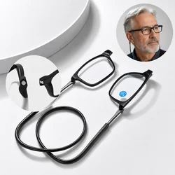 DMLNew Folding Neck Presbyopia High Clear Resin Fashion Magnet Presbyopia Anti Fatigue Presbyopia Wholesale Reader Reading Glass