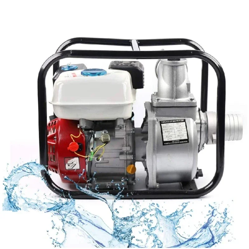 High Flow Capacity 3 Inch 7.5 Hp Gasoline Engime Water Pump