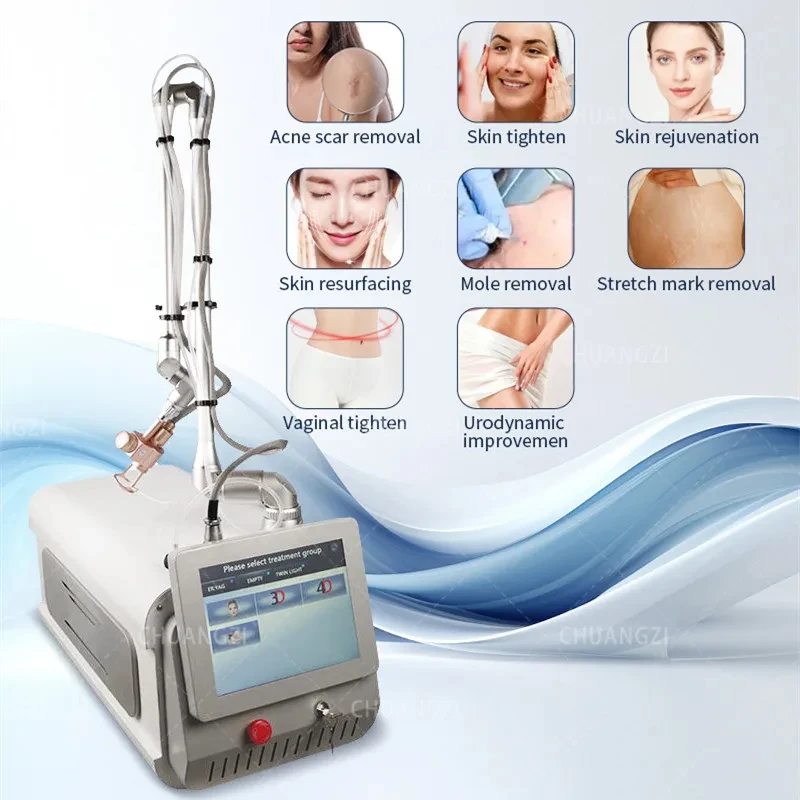 CO2 Fractional Laser Machine Professional Beauty Treatment for Skin Resurfacing Acne Scars Removal Stretch Marks Remove