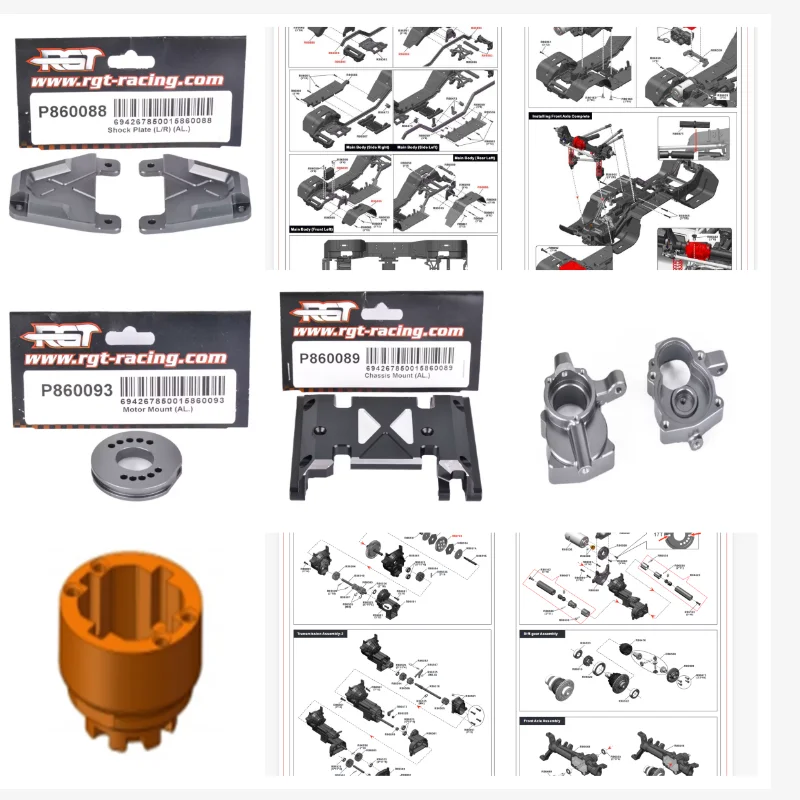 RGT Spare Parts P860086 P860088 P860089 P860090 P860093 Upgradable Optionals EX86150 EX86190 1/10 RC Crawler Model Car