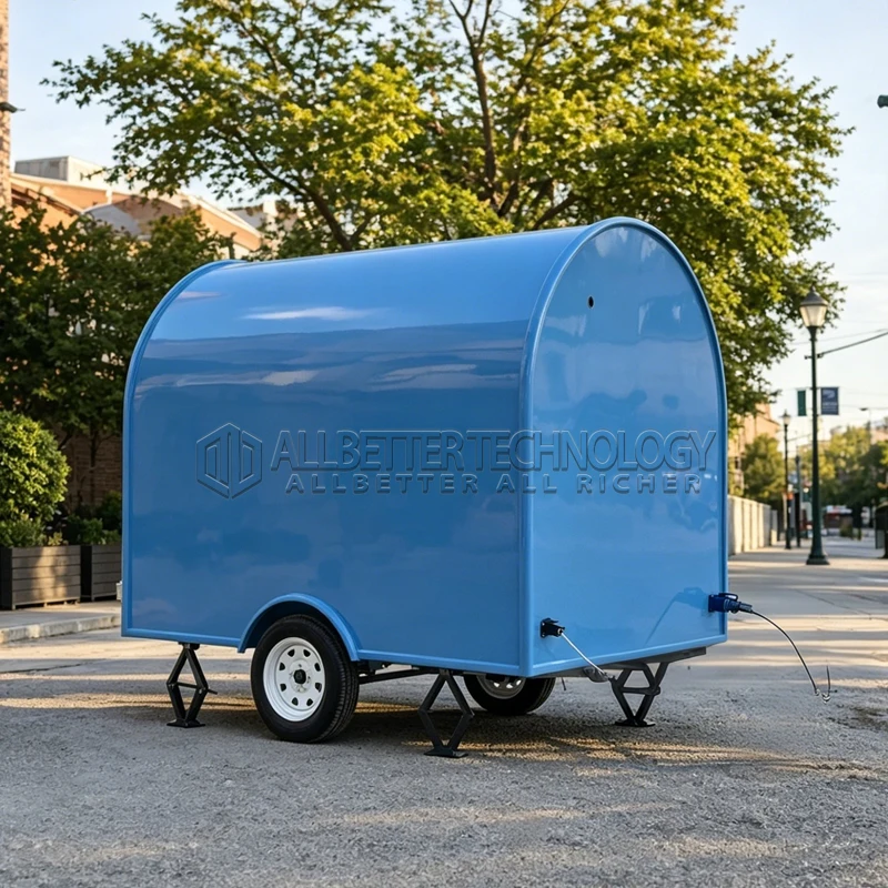 Allbetter Small Food Trailer Food Concession Trailer Hot Dog Burger Fries Ice Cream Coffee Station CE Certificate Catering
