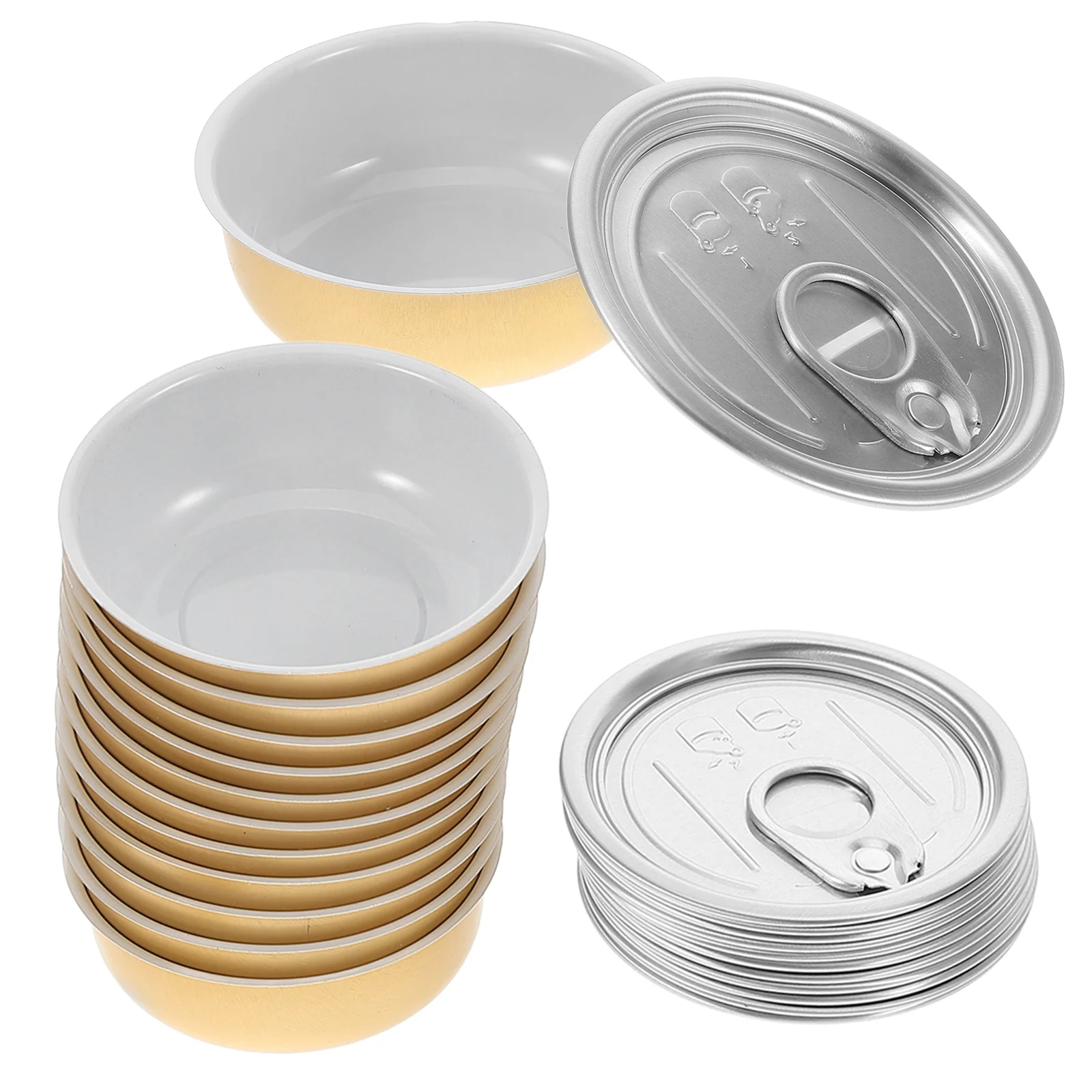 12 Pcs Self Sealing Tin Can Small Tuna Aluminum Holiday Tins With Lids Empty Food Cans