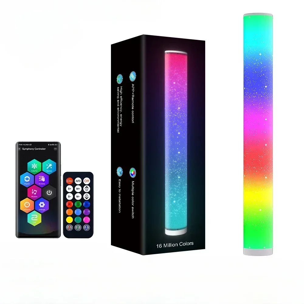 LED Floor Lamp Smart Bluetooth APP Control Bedroom Stand Starlight Light Room Decor Music RGB Floor Interior Atmosphere Light