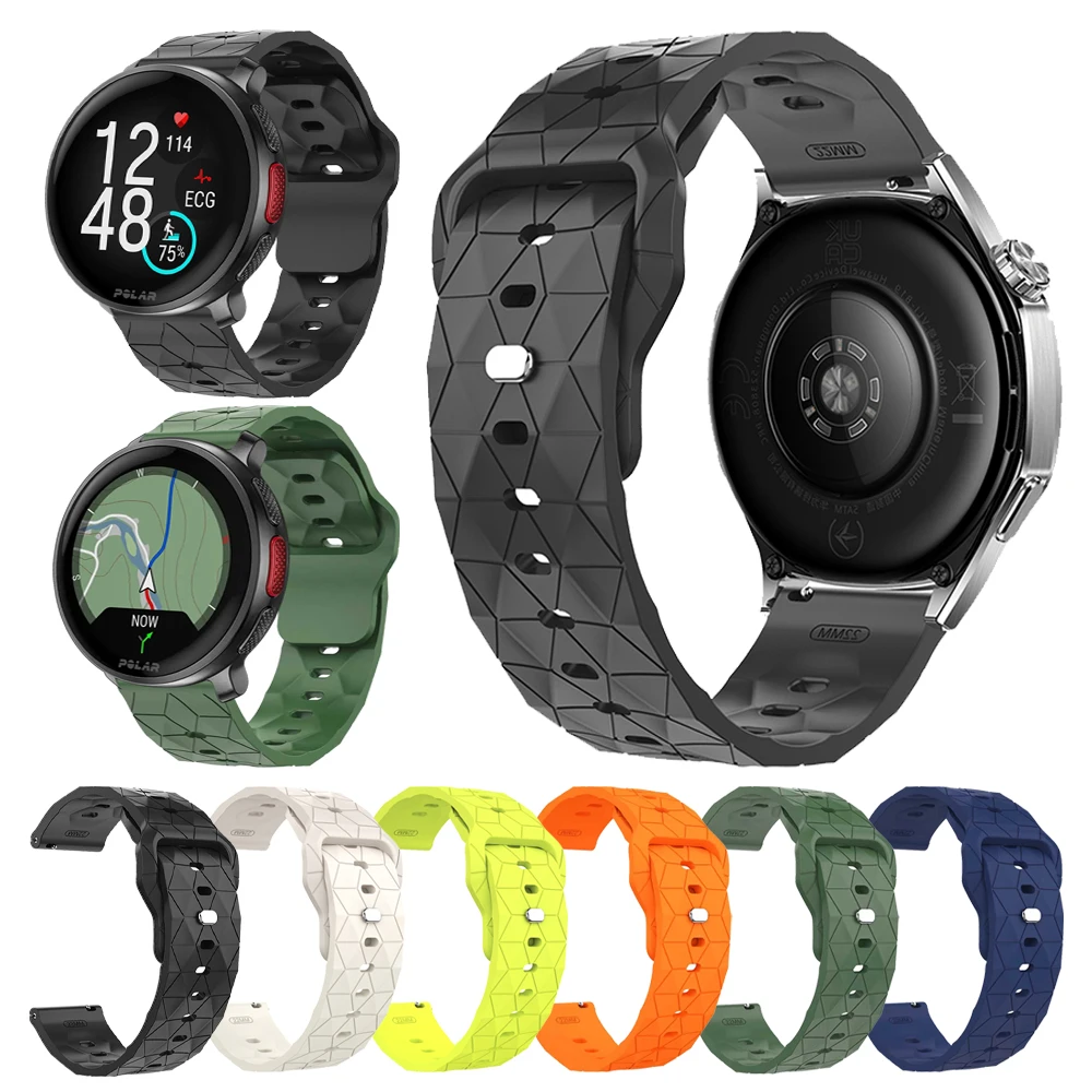 22mm Silikonarmband für Polar X X2 Pro Titan/Vantage M/M2/M3/V3 Armband Ersatz für SUUNTO RACE2/RUN/OCEAN Soft Sport Armband