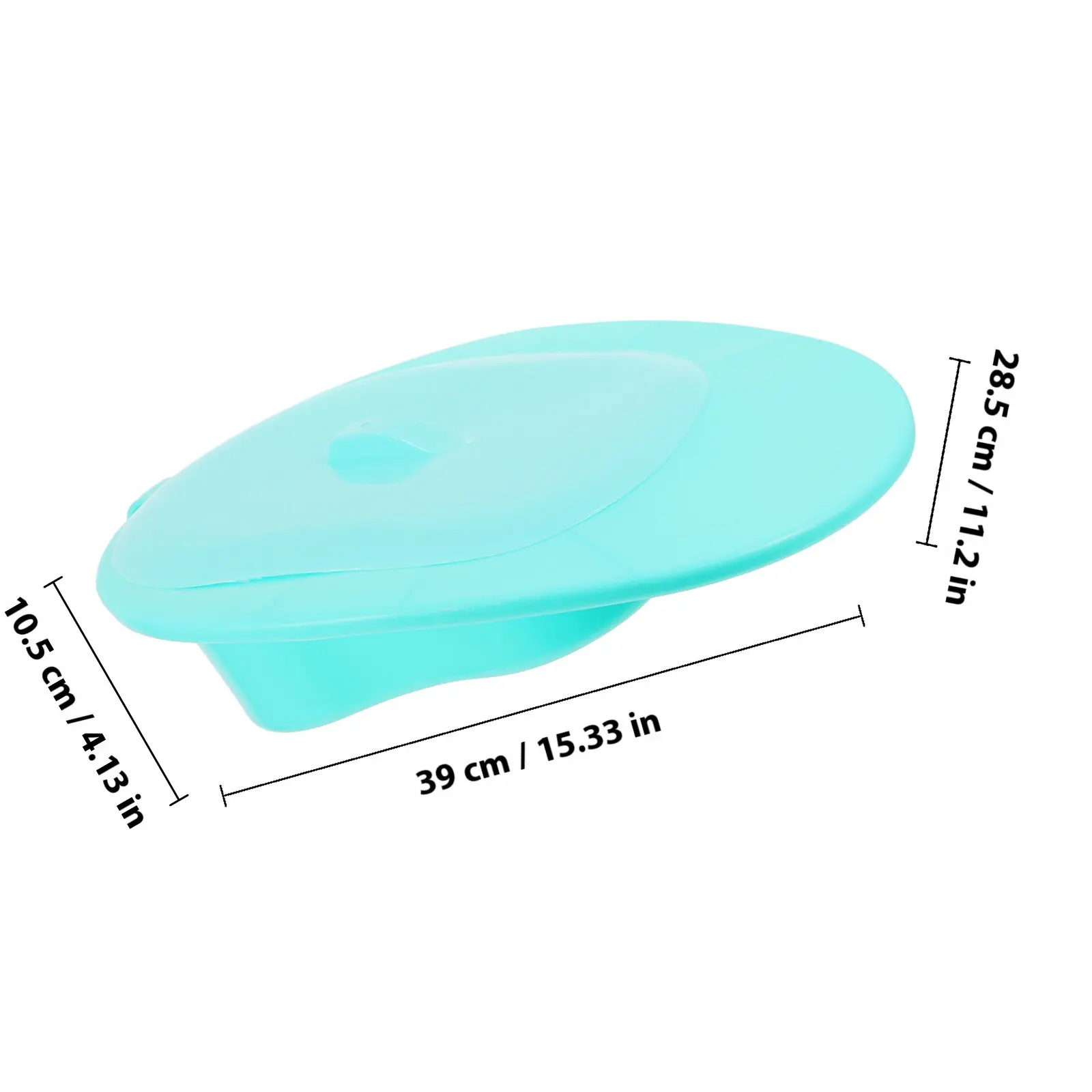 Heavy Duty Light Green Bed Pan with Lid Comfortable Portable Bed Pans for Elderly Bedridden Patients Hospital Nursing Home Use