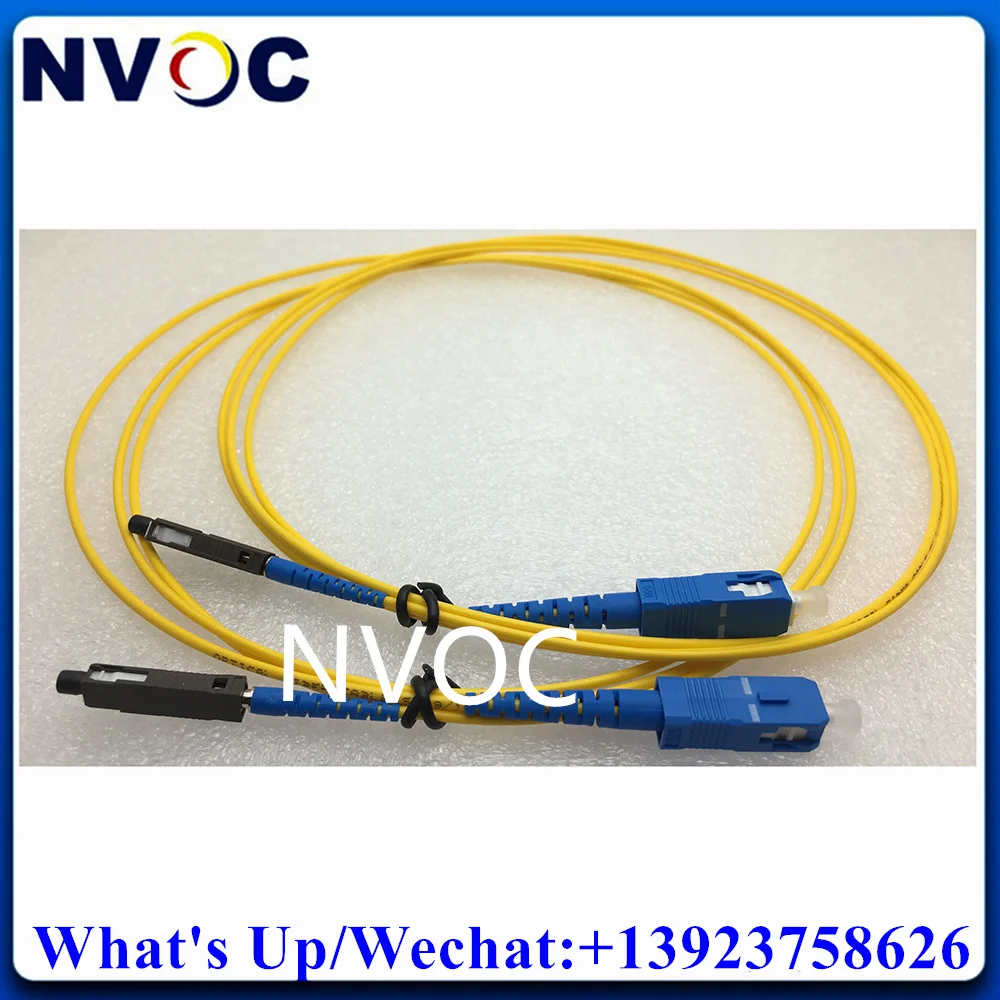 

10Pcs MU to SC Single Fiber Optical Patch Cord,Single Mode Simplex SM,SX 2.0mm 1/2/3/5M Yellow LSZH Fiber Cable Jumper Connector