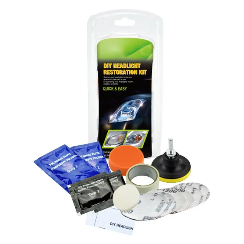 

Car Headlight Repair Kit Restoration Scratch Remover Repair Cleaning Paste Remove Oxidation Headlight Polish wax For Taillights