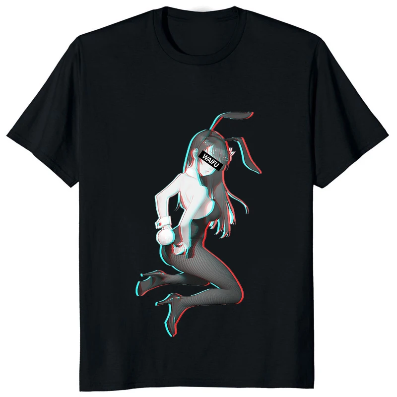 Bunny Girl Cosplay Sakurajima Mai T-shirt Japan Anime Rascal Does Not Dream of Bunny Girl Senpai Tees Casual Acg Otaku Clothing