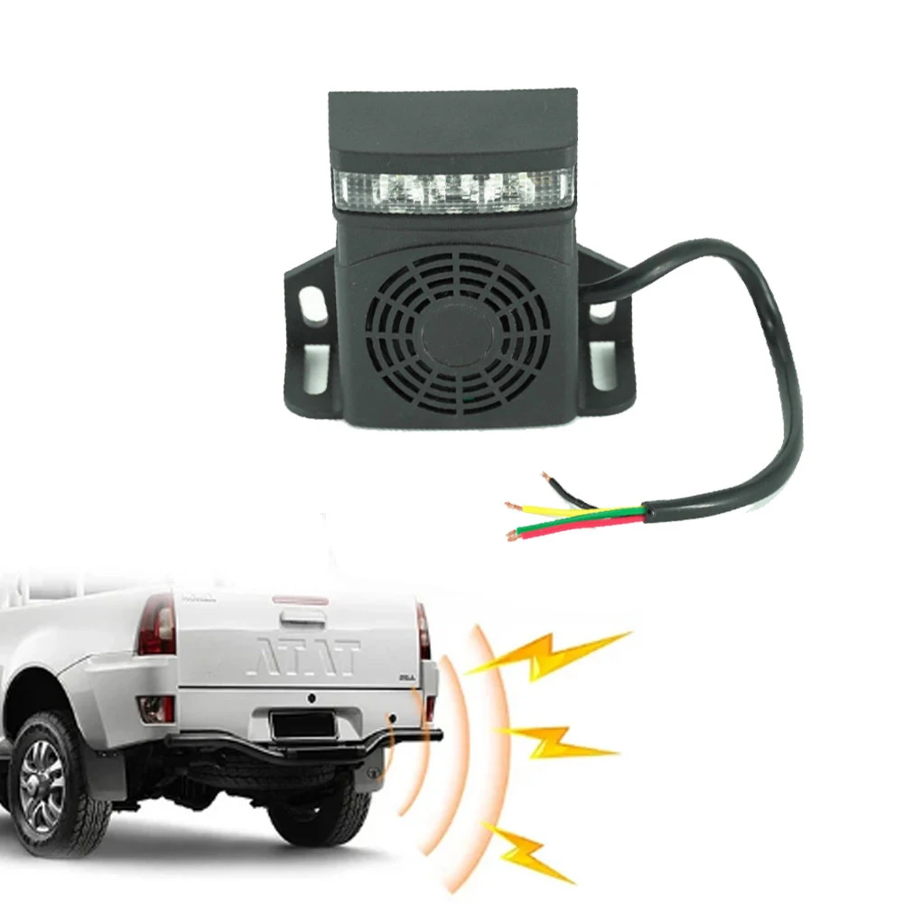 

105dB Backup Alarm Loud Sound Beeper Alarms Heavy-Duty Backup Reverse Warning Alarm With LED Flashing Lights For Trucks