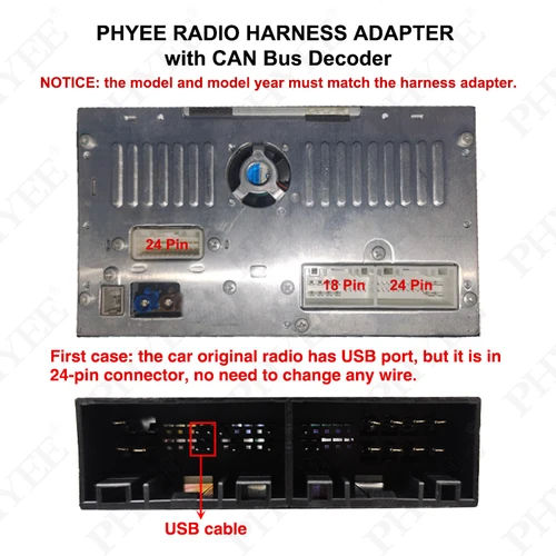 Imagen 2 del producto Arnés de cableado CAN Bus, adaptador de cable Android para coche de 16 pines, para Hyundai Tucson, Elantra, Santa Fe, Accent, Kia Sportage, Ceed