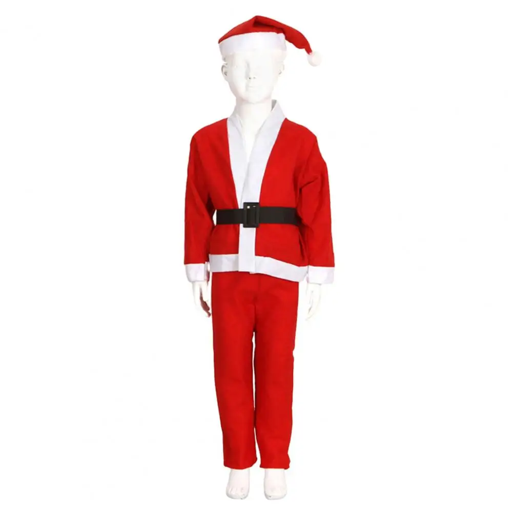 Santa Claus Costume Set for Kids Festive Kids' Santa Claus Costume Sets with Fine Workmanship Cosplay for Christmas for Kids