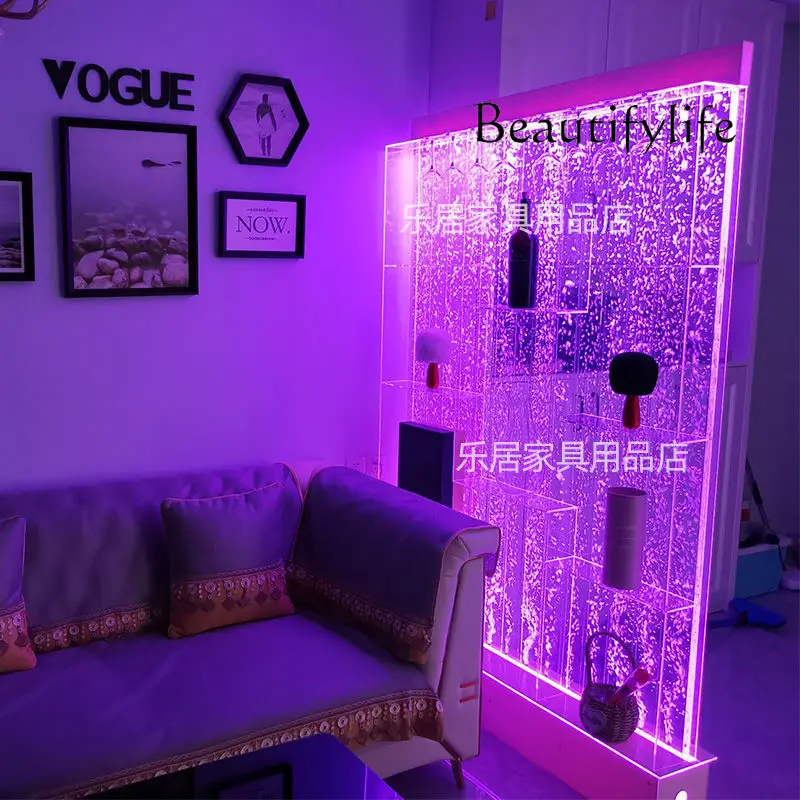 Custom. [Partition Beautiful] Customized Curtain Wall Wine Cabinet Screen Living Room Fish Hallway Partition Decorati