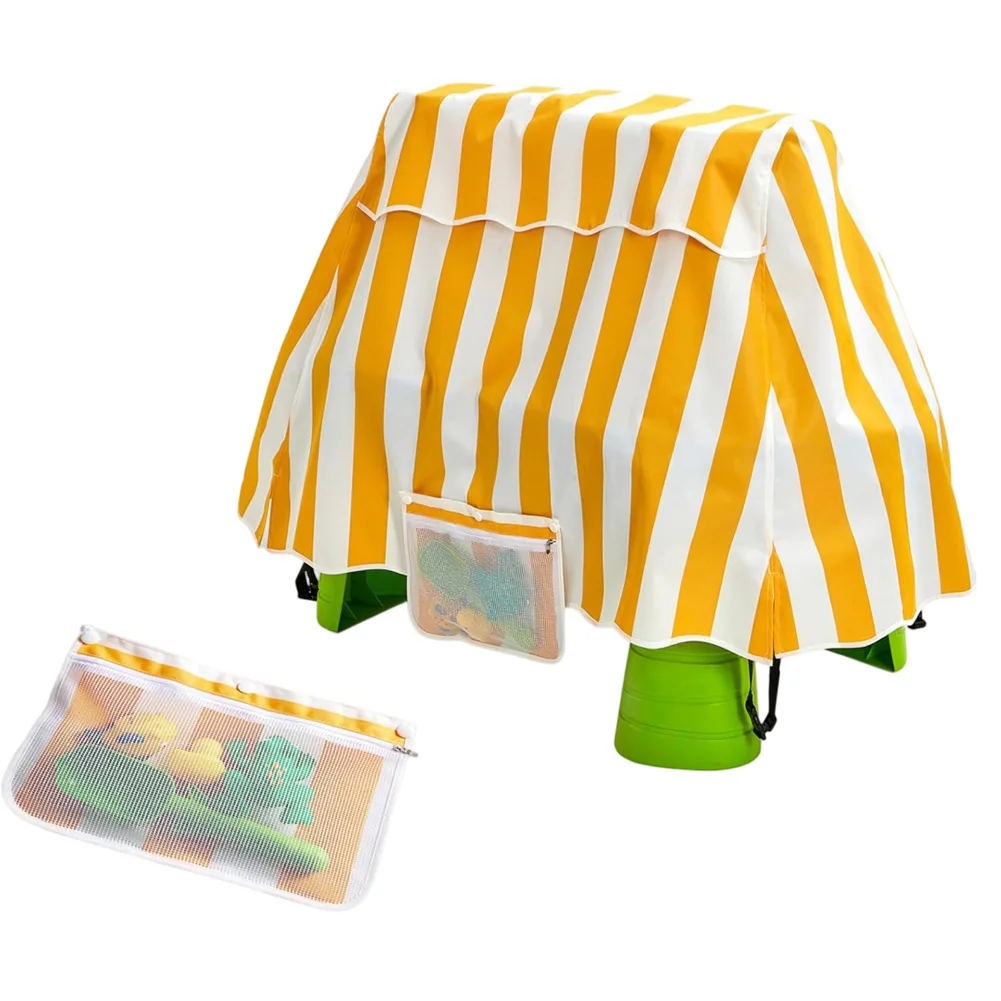 Storage Bag Water Table Cover Air-dry Pouch Organized Storage Weather Protection Detachable Mesh Pouch Toys Storage