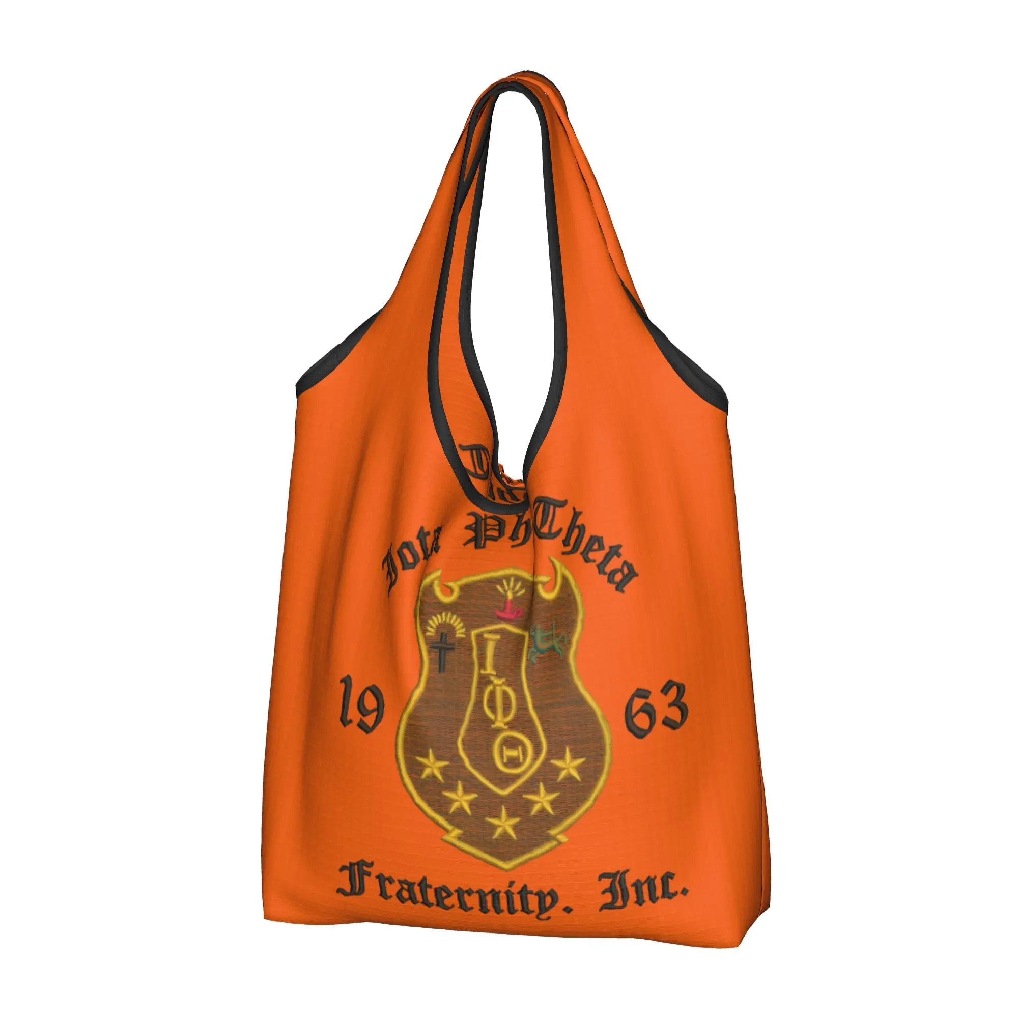 Reusable Iota Phi Theta  Shopping Bag Women Tote Bag Portable IPT African American Fraternity 1963  Groceries Shopper Bags