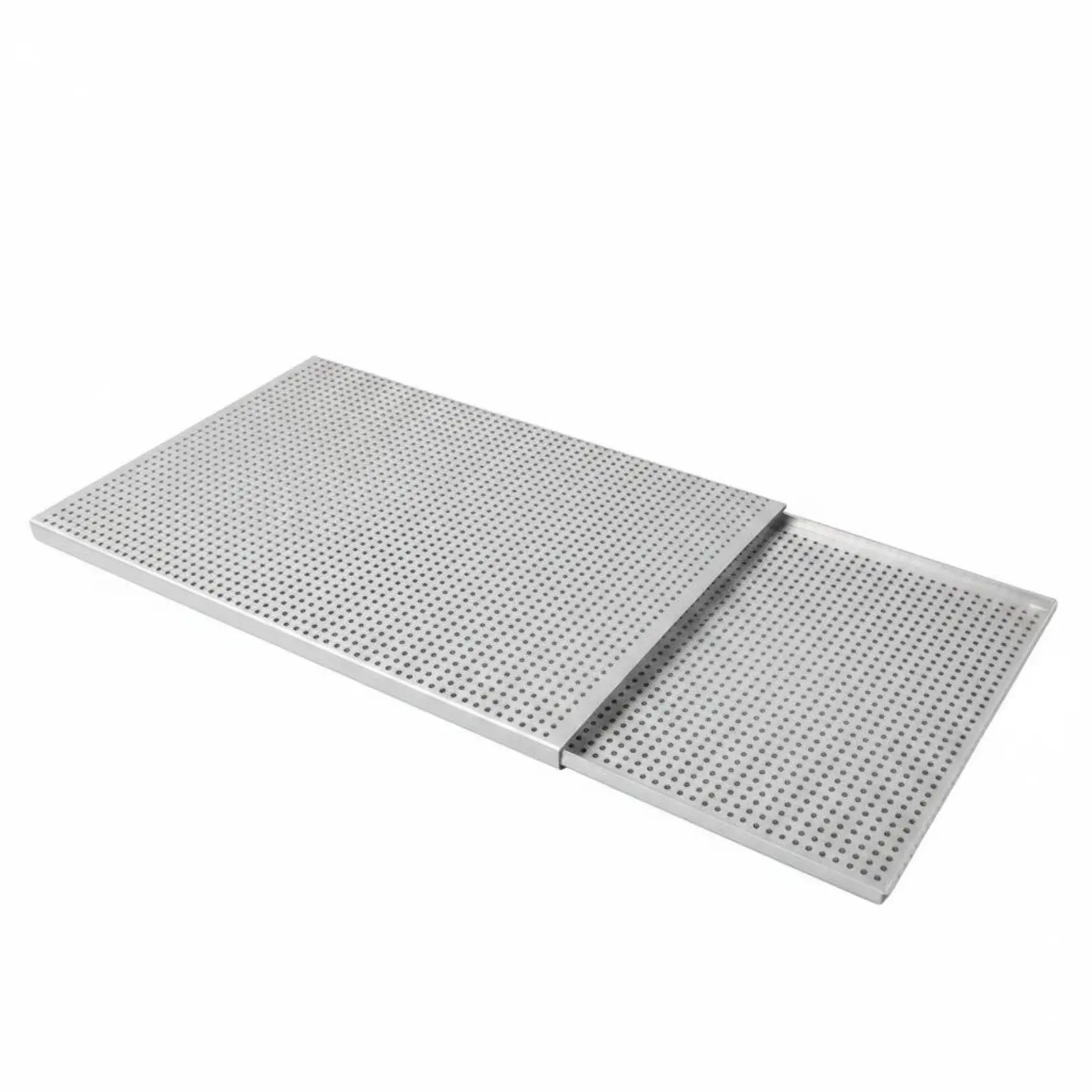 Aluminum Commercial Baking Pan Perforated Pastry Sheet Oven Tray Stackable Set for Professional Bread Making