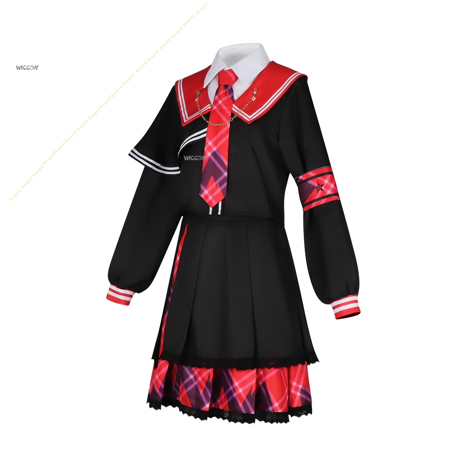 Disfraz de Anime Nikaidō Hiro para niñas, zapatos de vestir, traje mágico negro Y2k, uniforme escolar para fiesta, escenario, diario, Navidad y Halloween