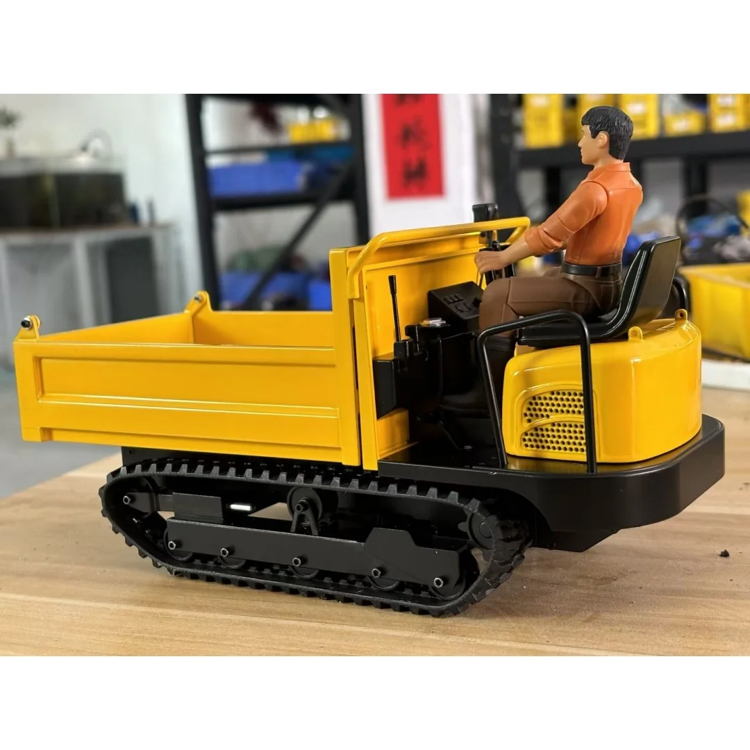 RTR 新型 1:14 RC 油圧式クローラ運搬車 トラック C12R ラジコン メタルダンプカー モデル コンパクト工事現場機械 大人向けおもちゃ