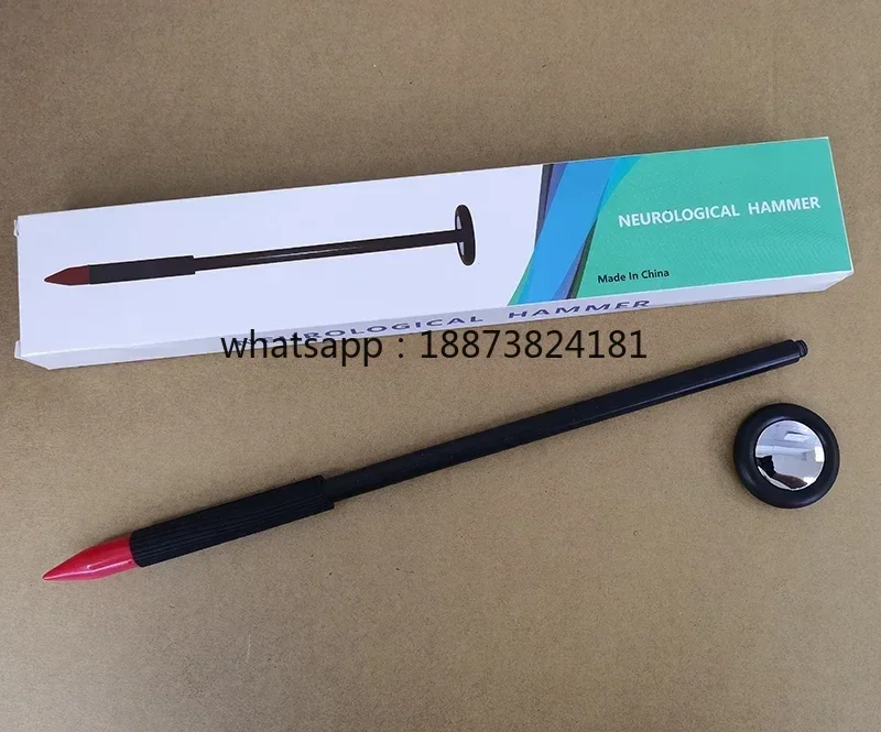 Pholiota Round Percussion Hammer Nylon Handle Zinc Alloy Head Diagnostic Reflex Hammer fast shipping