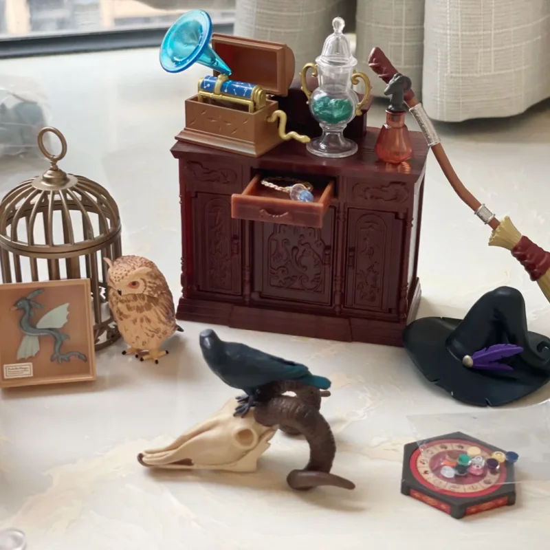 In Stock Re-Ment Genuine A Day At The Magic Academy Miniature Scene Collecte Action Model Blind Box Surprise Birthday Gifts