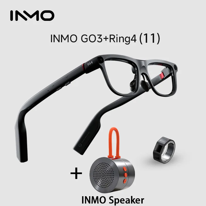 新型INMO Go3スマートARグラス - ワイヤレスAI翻訳グラス、遠隔会議